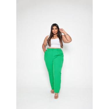 Imagem de Calça Alfaiataria Plus Lara - PURO EGO MODAS, Verde bandeira, G2