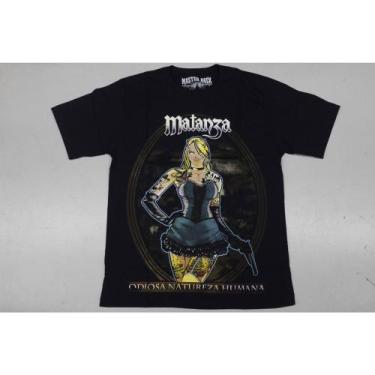 Imagem de Camiseta Matanza Banda de Rock Odiosa Natureza Humana MR220 RCH, Preto