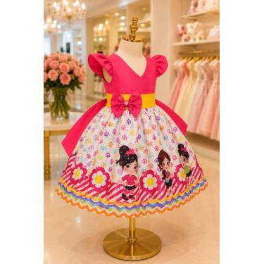 Imagem de Vestido Infantil Temático Vanellope von Schweetz (Detona Ralph) - AURE
