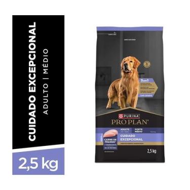 Imagem de Ração Pro Plan Purina Frango Cães Raças Médias 2,5kg