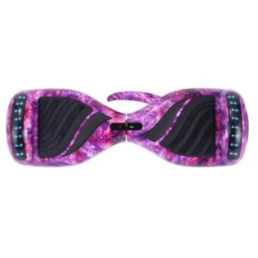 Imagem de Hoverboard Rosa Galaxia Skate Eletrico Com Acabamento Premium - GBG ST