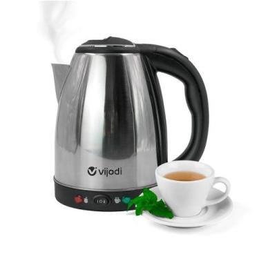 Imagem de Chaleira Elétrica Aço Inox Jarra Bule 1500W 2L Portátil 110v - shop mi