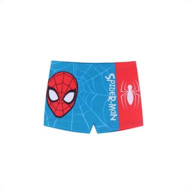 Imagem de Sunga Homem Aranha Marvel Proteção UV Menino 4 a 10 anos -, 4, Azul