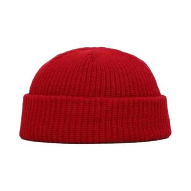 Imagem de Gorro De Inverno Quente Tricotado, Elástico E Térmico Para Corrida E C