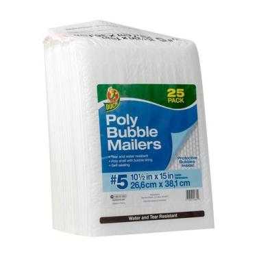 Imagem de Envelope Duck 5 Envelope Bolha Polietileno 26,6x38,1cm Pacote com 25 u