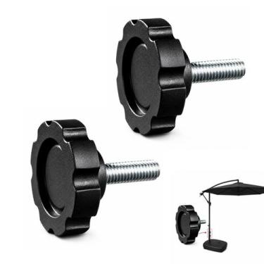 Imagem de Kit 2 Manípulo de Fixação Haste Central Peça Reposição Para Ombrelone 