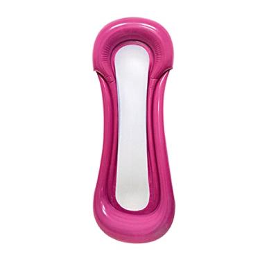 Imagem de Yiju Cama inflável de malha flutuante para piscina durável 100 kg Cadeira flutuante reclinável
