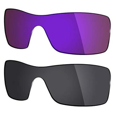 Imagem de Mryok 2 pares de lentes polarizadas de substituição para óculos de sol Oakley Batwolf – Opções