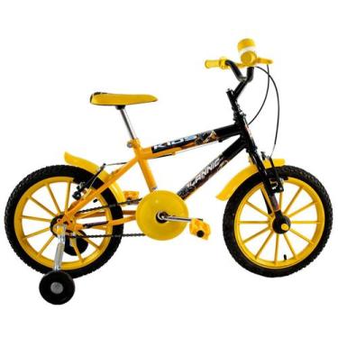 Imagem de Bicicleta Aro 16 Infantil Masculina Kids Amarela - Dalannio Bike
