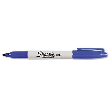 Imagem de Marcadores permanentes Sharpie Fine Point, 1 marcador azul (30003)
