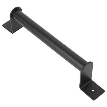 Imagem de Kits de porta de madeira de celeiro deslizante Puxador e nivelado aço carbono Maçaneta porta Armário Garagem Estilo antigo Preto