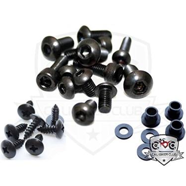 Imagem de Kit de parafusos de carenagem pretos para Kawasaki ZX-10R 2006-2007