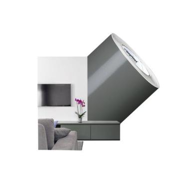 Imagem de Adesivo Para Envelopamento Geladeiras Móveis 3Mx50cm Cinza Escuro - Ma