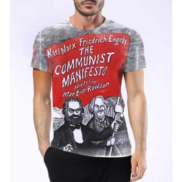 Imagem de Camisa Camiseta Friedrich Engels Revolução Socialismo Hd 10 - Estilo K