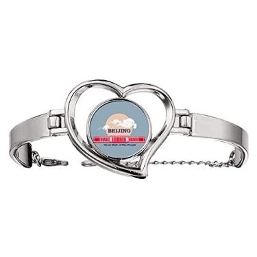 Imagem de N/A N/A Bracelete China Beijing Great Hall People coração joia pulseira de arame, medium, metal