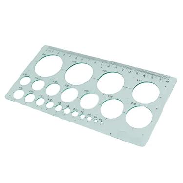 Imagem de Modelos de círculo Medição de geometria Régua Stencils de forma geométrica Stencils de pintura geométrica Modelos ovais Esboço para,