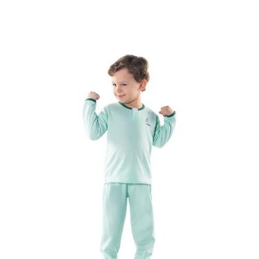 Imagem de Pijama Longo Infantil Flanelado Com Bordado Várias Cores - Dal Rovere