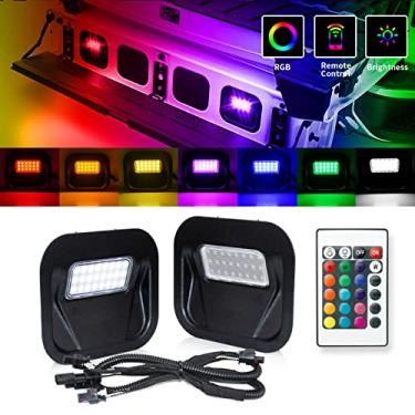 Imagem de D-Lumina Kit de montagem de luz RGB para porta-malas multicolorida LED para caçamba de caminhão, com luzes multiPro, compatível com GMC Sierra 1500 2500 HD 3500 2020-2021 e Chevy Silverado 1500 2500 HD 3500 HD 2020