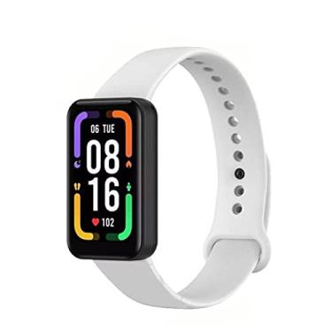Imagem de Pulseira Para Xiaomi Redmi Mi Smart Band Pro Bracelet Colorida De Silicone Para Reposi��o (Branca)