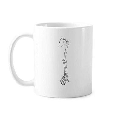 Imagem de Caneca de cerâmica com desenho do corpo humano para braço de osso e cerâmica para café e porcelana
