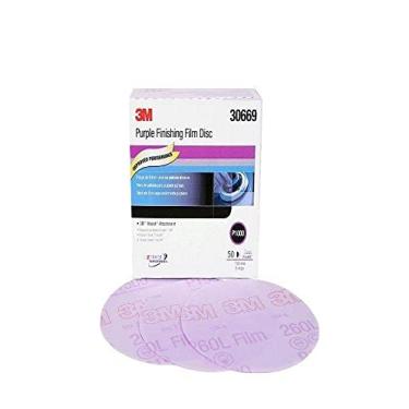Imagem de 3M 30669 Hookit Roxo 15,24 cm P1000 Grão Acabamento Disco, (Caixa com 50) - Pacote com 4 caixas