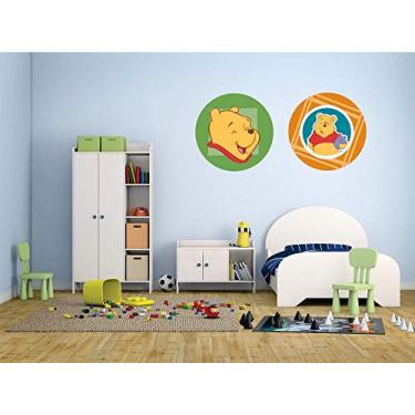Imagem de Adesivo De Parede Decorativo Ursinho Pooh Duplo 100cmx50cm