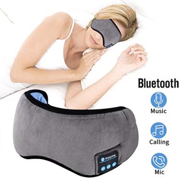 Imagem de Fones de ouvido para dormir, ZesGood Bluetooth 5.0, música sem fio, fones de ouvido para viagem, alto-falantes HD embutidos, microfone, mãos livres, ajustável e lavável