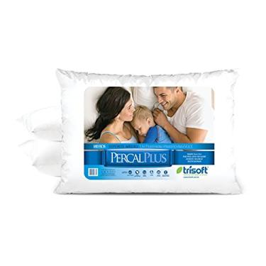 Imagem de Travesseiro Percal Plus, Trisoft (Suporte médio), Branco, 50 x 70 cm