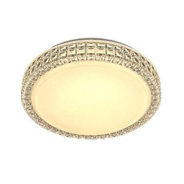 Imagem de Plafon Led Sagitta Redondo Efeito Cristal 12W Branco Quente