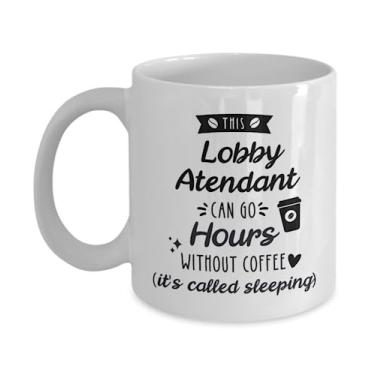 Imagem de Caneca de café para atendente de entrada, presente para assistente de entrada, presente para atendente de entrada, presentes para amigas, presente de agradecimento para atendente de entrada, ideia de presente de aniversário e Natal (325 ml)
