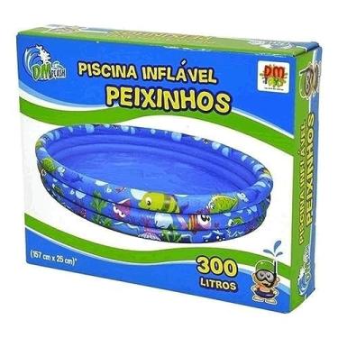 Imagem de Piscina Inflavel Peixinhos 300L Dm Splash, DM Toys
