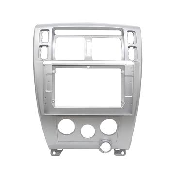 Imagem de Kit de quadro da unidade principal do reprodutor multimídia de rádio do carro, para HYUNDAI TUCSON 2006-2013 Auto Stereo Dash Panel Mount Trim