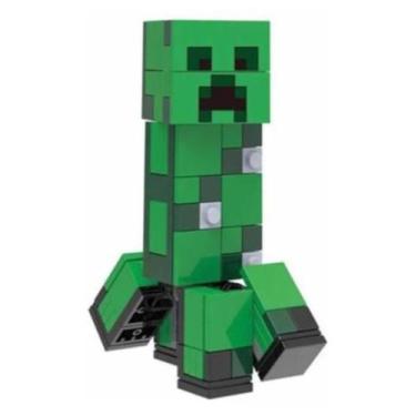 Imagem de Boneco Minifigure Blocos De Montar Creeper Minecraft - Mega Block Toys