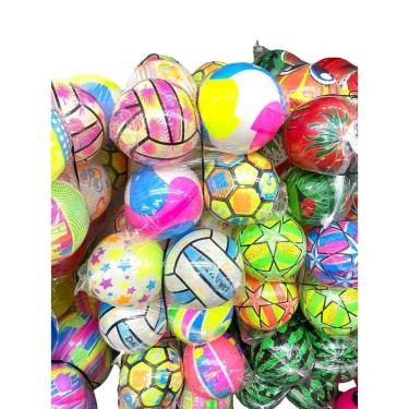 Imagem de Bola Vinil Futebol 23cm | Colorida | Lembrancinhas