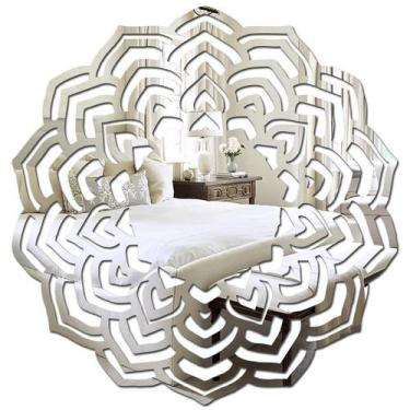 Imagem de Espelho Decorativo Decoração Sala Quarto Cozinha Mandala 9 - 3D Fantas