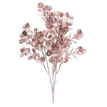 Imagem de GALHO MÉDIO C/FOLHAS ROSE 38cm C/1 UN 1015574