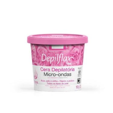 Imagem de Cera Depilatória Depilflax Micro-Ondas Rosas 100g