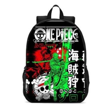 Imagem de Mochila Escolar Infanto Juvenil Anime One Piece Zoro Lançamento 0318-Unissex