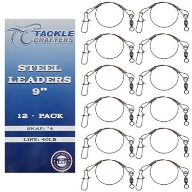 Imagem de Tackle Crafters Equipamento de pesca e acessórios de aço inoxidável de 22,86 cm, pacote com 12 unidades feitas nos EUA