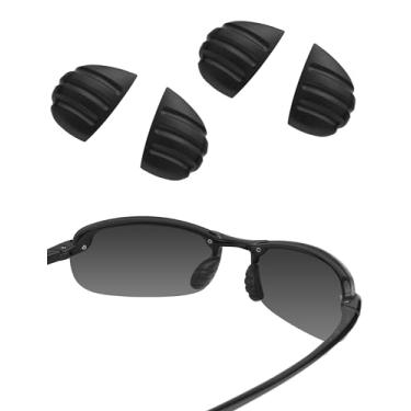 Imagem de Bwake Almofadas de reposição de nariz para óculos de sol Maui Jim Makaha/Sandy Beach/Ho'okipa/Kanaha/Turtle Bay/Banyans/Hapuna - preto e preto