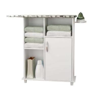 Imagem de Tábua De Passar Roupa Com Gabinete Florence Notável Branco
