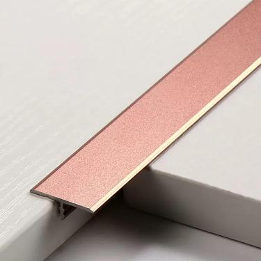 Imagem de Tira de Tsition T para moldagem de piso Tsition Strip, telha para laminado tira de limite, barra de acabamento de borda de carpete de metal, para interior/porta/pisos de madeira/vinil, verme