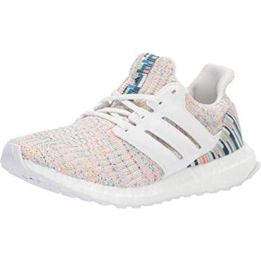 Imagem de Tênis de corrida feminino Adidas Ultraboost, Crystal White/Crystal White/Glow Green, 5