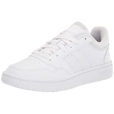 Imagem de adidas Sapato feminino de basquete Hoops 3.0, Branco/Cinza painel., 9