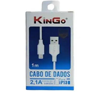 Imagem de Cabo usb / linghtning 1mt branco kingo