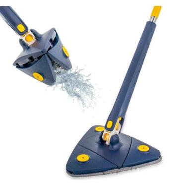 Imagem de Esfregão Triangular Giratório 2 Refil Azul - Fss Variedades