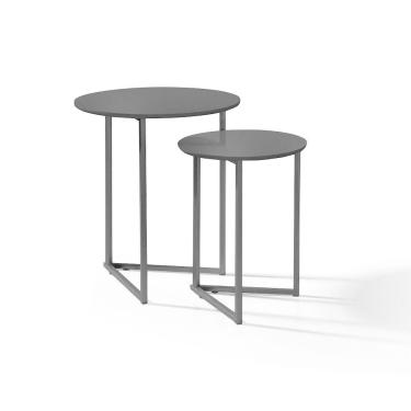 Imagem de Mesa De Apoio Jade Pé De Ferro Estilo Industrial Preto