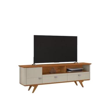 Imagem de Rack Atenas Off White Nature 2076248 Bechara - Móveis Bechara