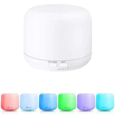 Imagem de Difusor Elétrico Aroma Ultrassônico Com Led 300Ml Branco - Bc Bora Col