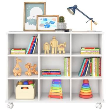 Imagem de Nicho Organizador Multifuncional com Rodízios Toys Branco - Mpozenato 